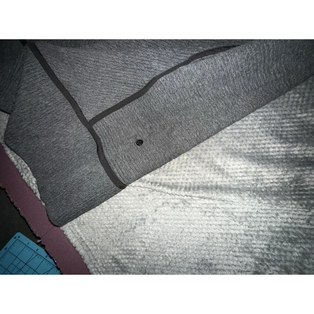 Lululemon On Repeat Dress Size 6 Dark Gray Black Removable Collar - Picture 6 of 16
